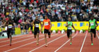 Kirani James, Angelo Taylor, Jermaine Gonzales, Christopher Brown, Rondell Bartholomew, 400 metres, 2011 Aviva London Grand Prix